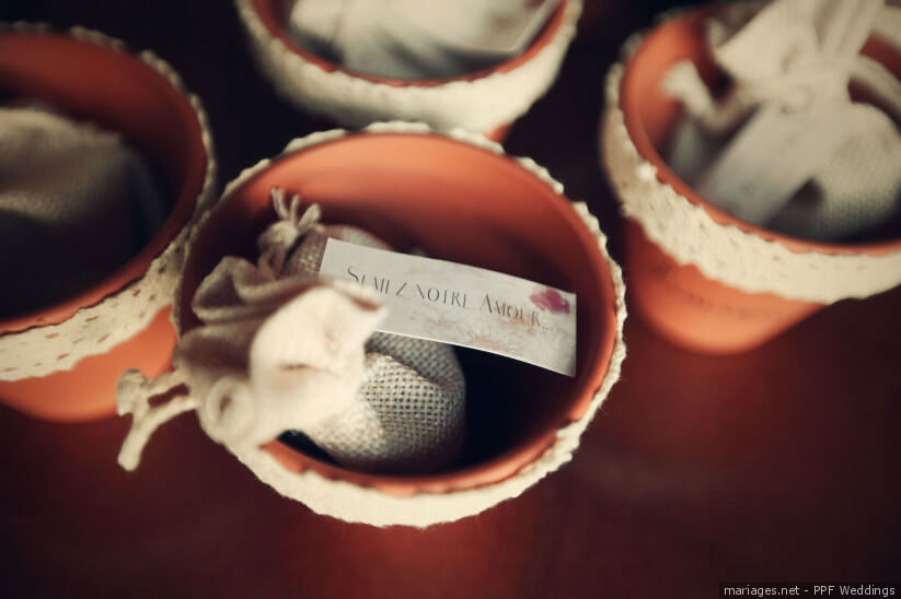 pot pour graine cadeaux pour les invités du mariage